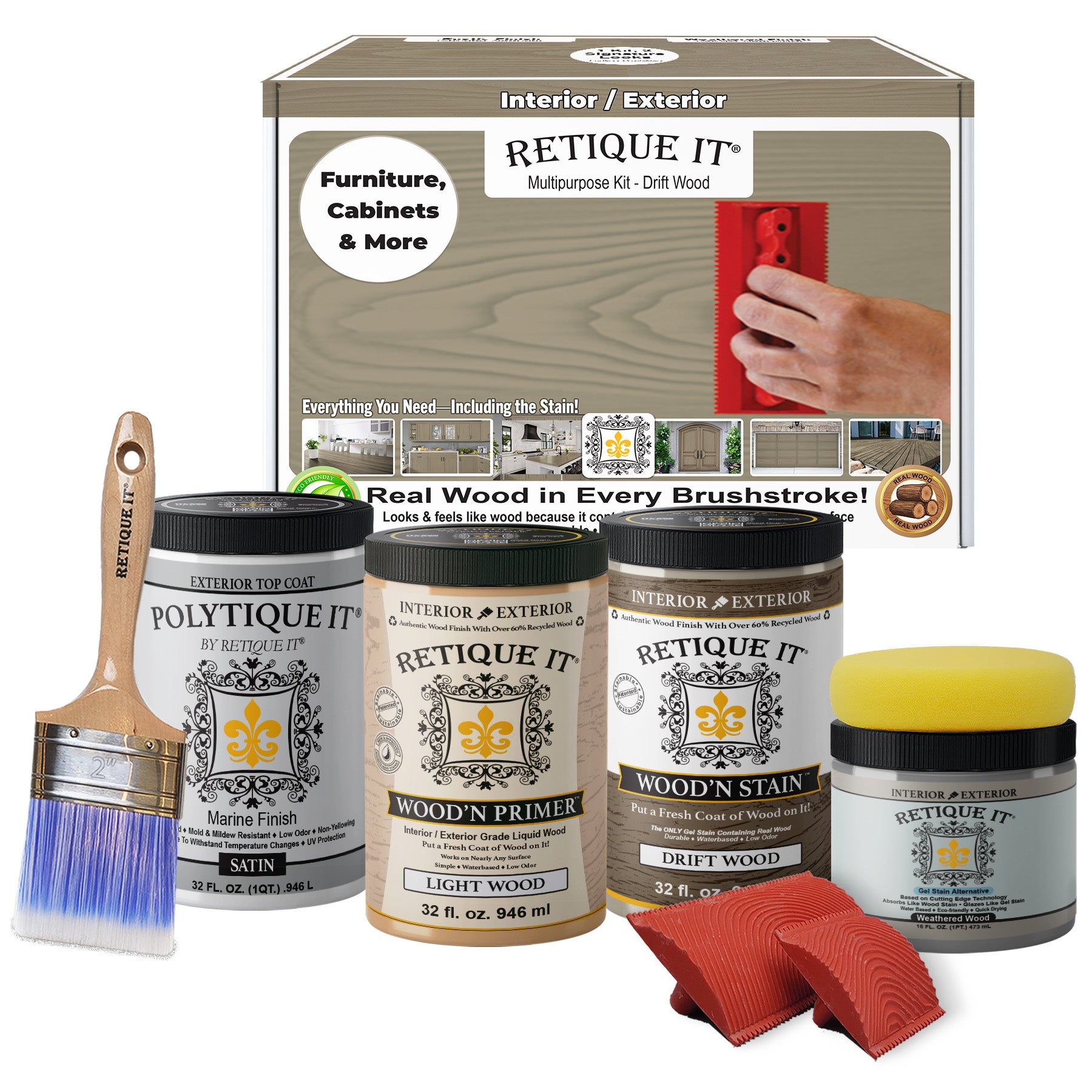 Multi-purpose Wood'n Kit (Large) - Drift Wood - Exterior Top Coat