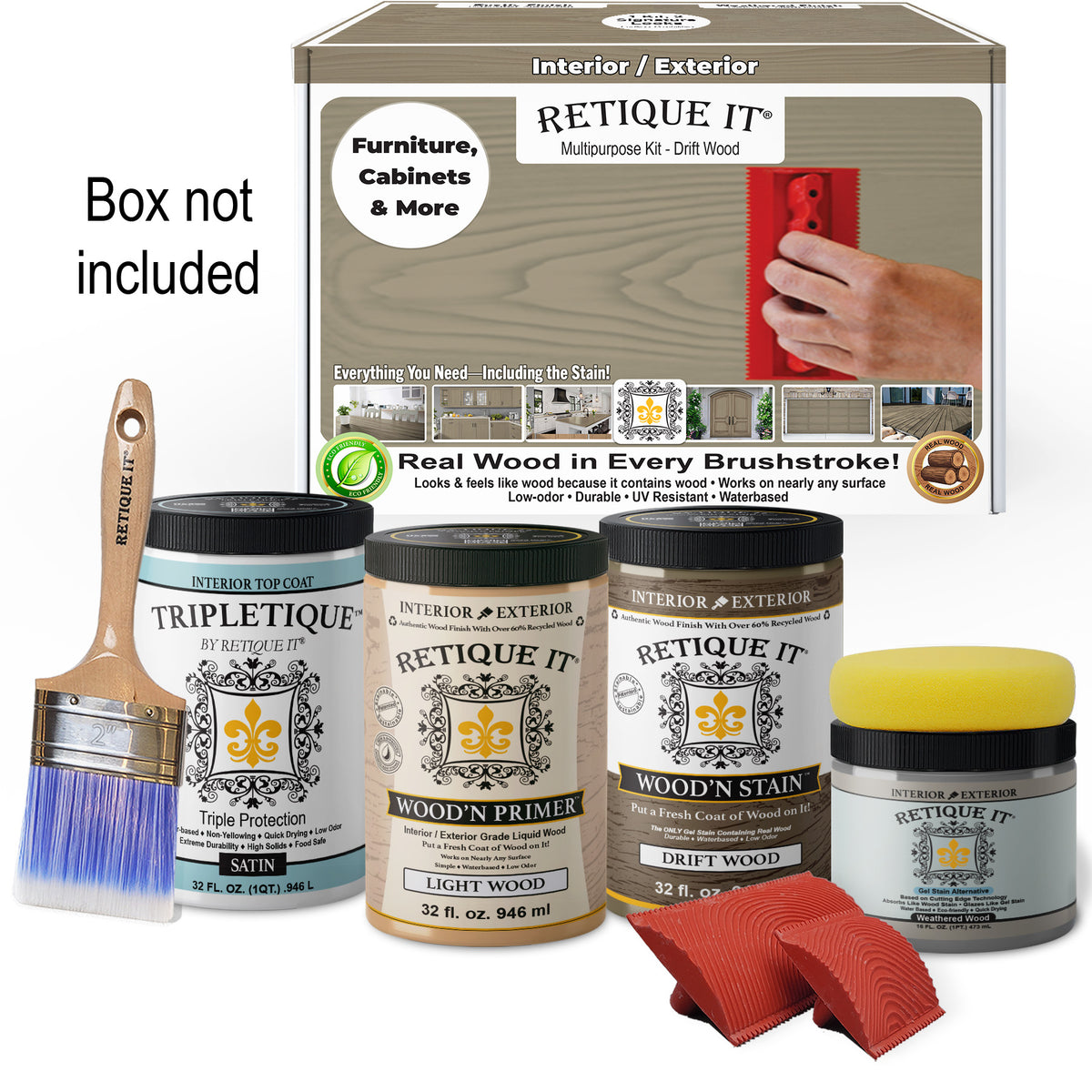 Multi-purpose Wood'n Kit (Large) - Drift Wood - Interior Top Coat