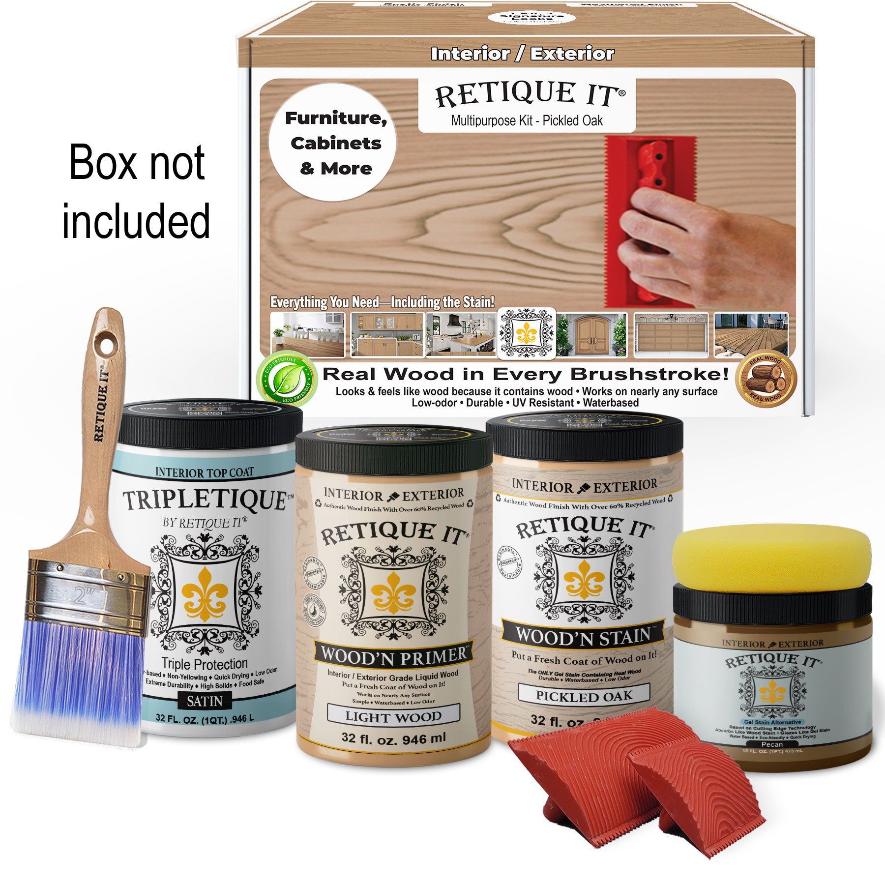 Multi-purpose Wood'n Kit (Large) - Pickled Oak - Interior Top Coat