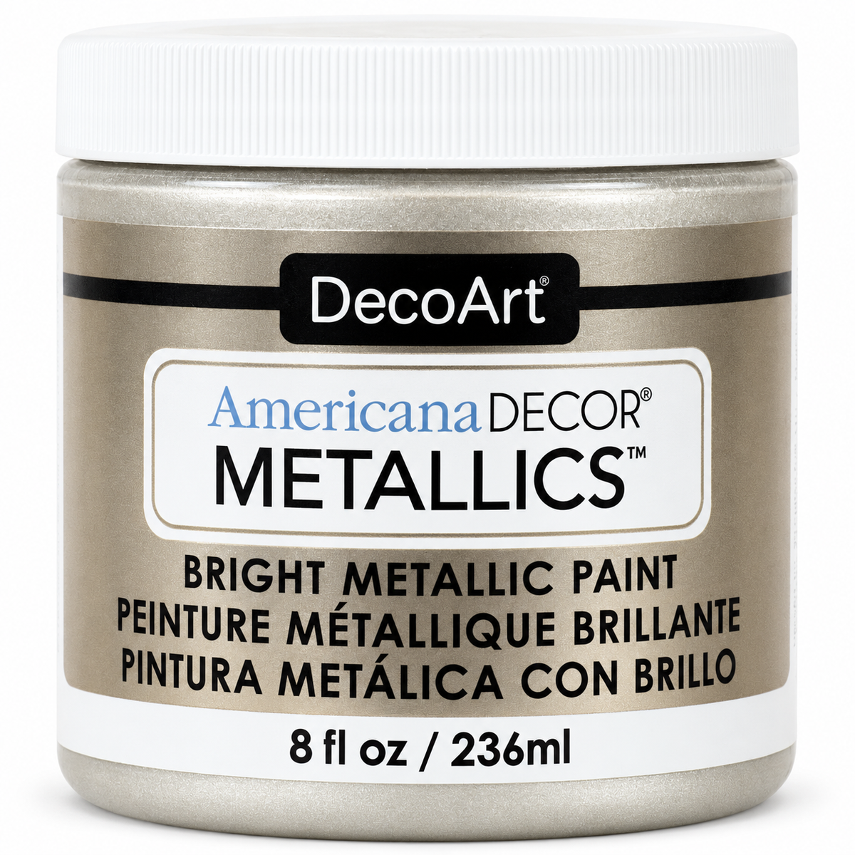 Pearl Americana Decor Metallics paint, 8 oz jar