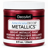 Garnet Americana Decor Metallics paint, 8 oz jar