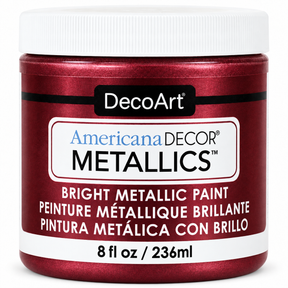 Garnet Americana Decor Metallics paint, 8 oz jar