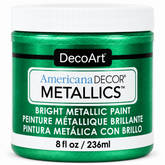 Emerald Americana Decor Metallics paint, 8 oz jar