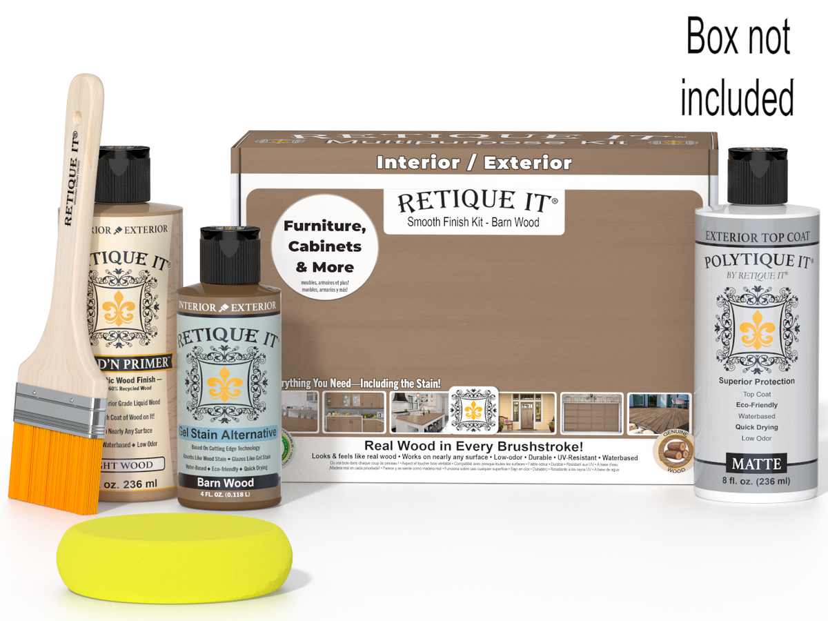 Multi-purpose Smooth Finish Kit - Barn Wood - Exterior Top Coat