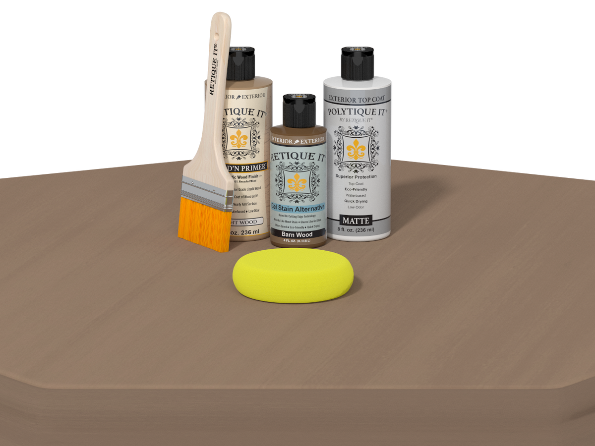 Multi-purpose Smooth Finish Kit - Barn Wood - Exterior Top Coat