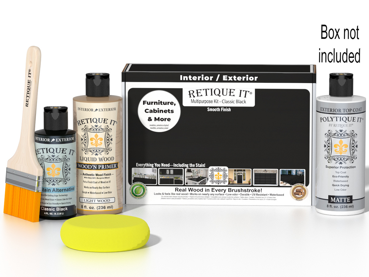 Multi-purpose Smooth Finish Kit - Classic Black - Exterior Top Coat