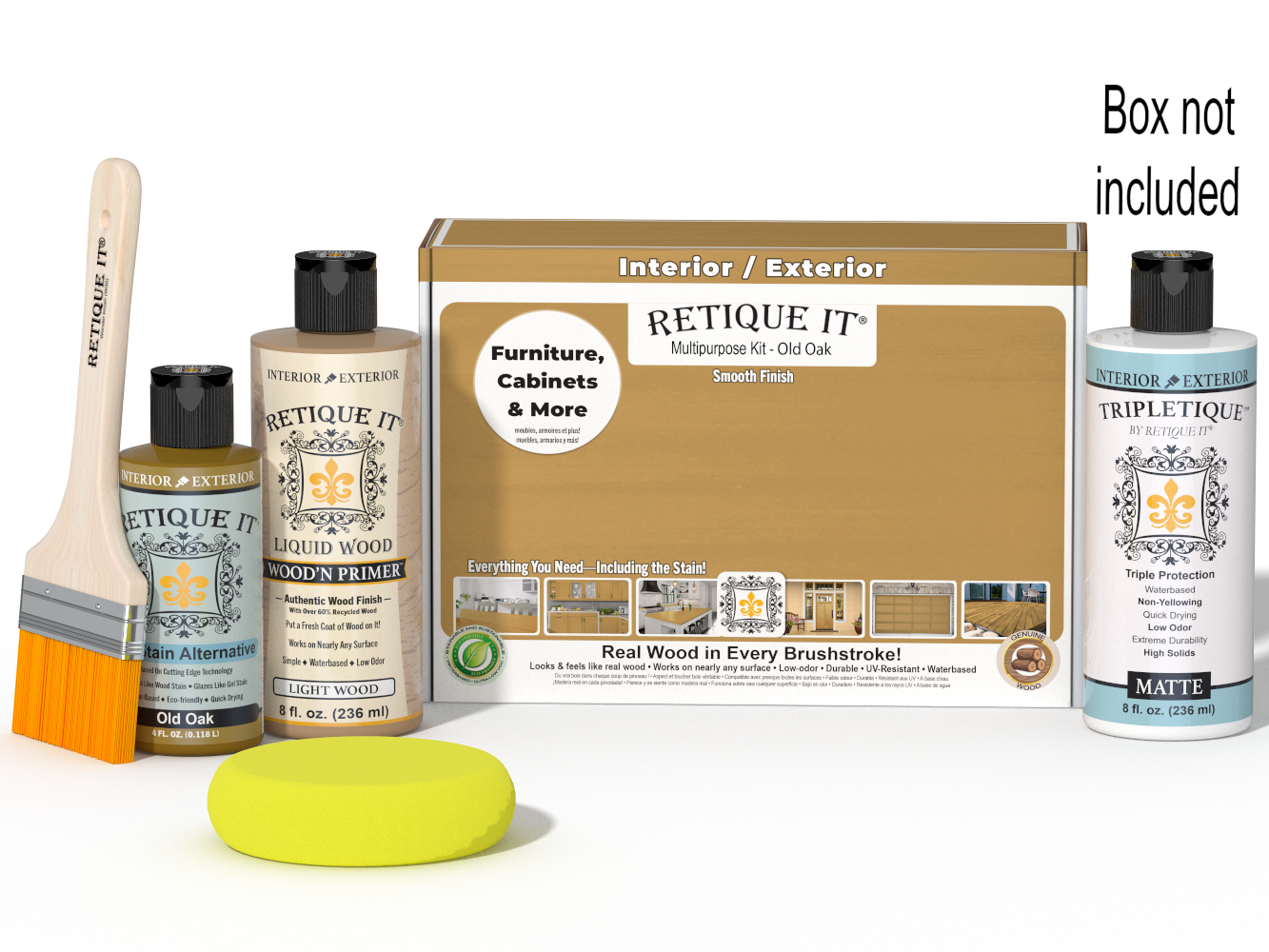 Multi-purpose Smooth Finish Kit - Old Oak - Interior Top Coat