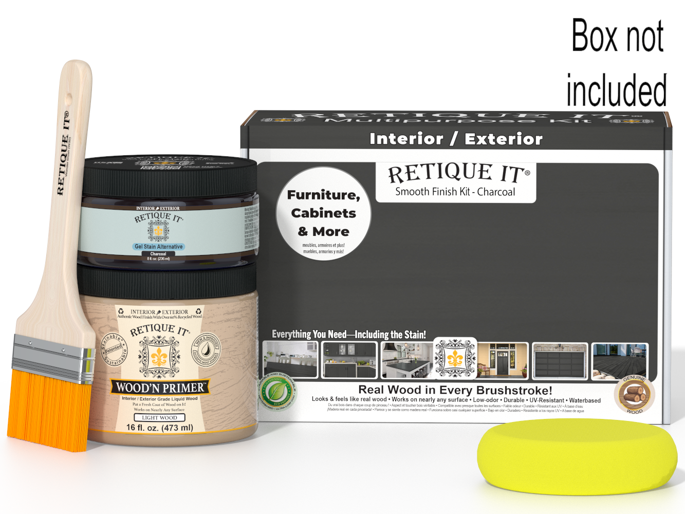 Multi-purpose Smooth Finish Kit (Med) - Charcoal