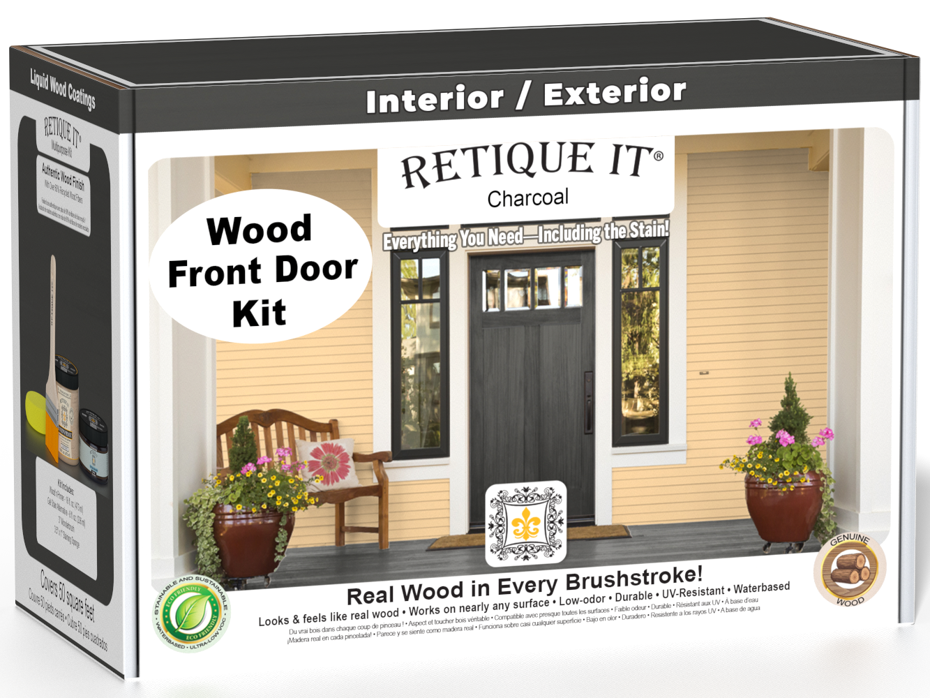 Wood'n Door Smooth Finish Kit - Charcoal — box hero