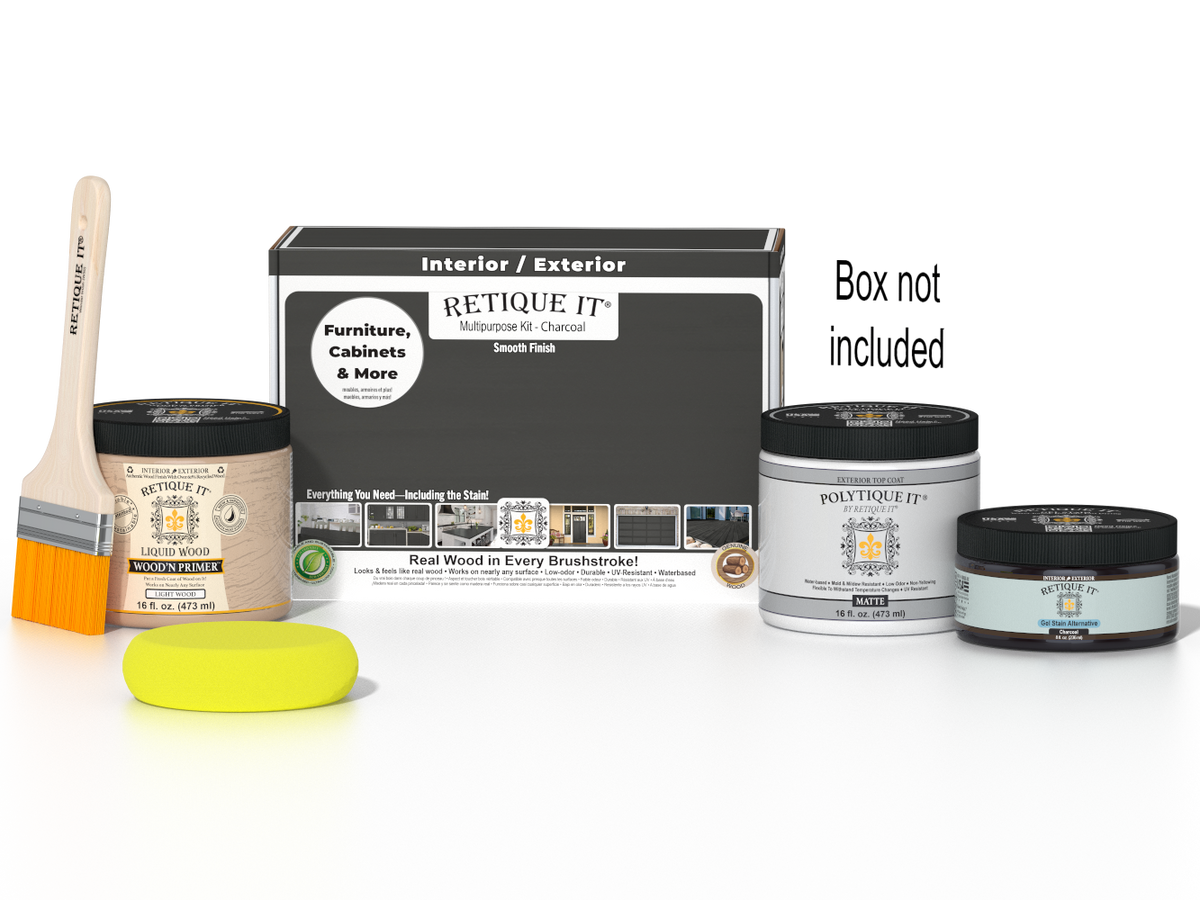 Multi-purpose Smooth Finish Kit (Med) - Charcoal - Exterior Top Coat