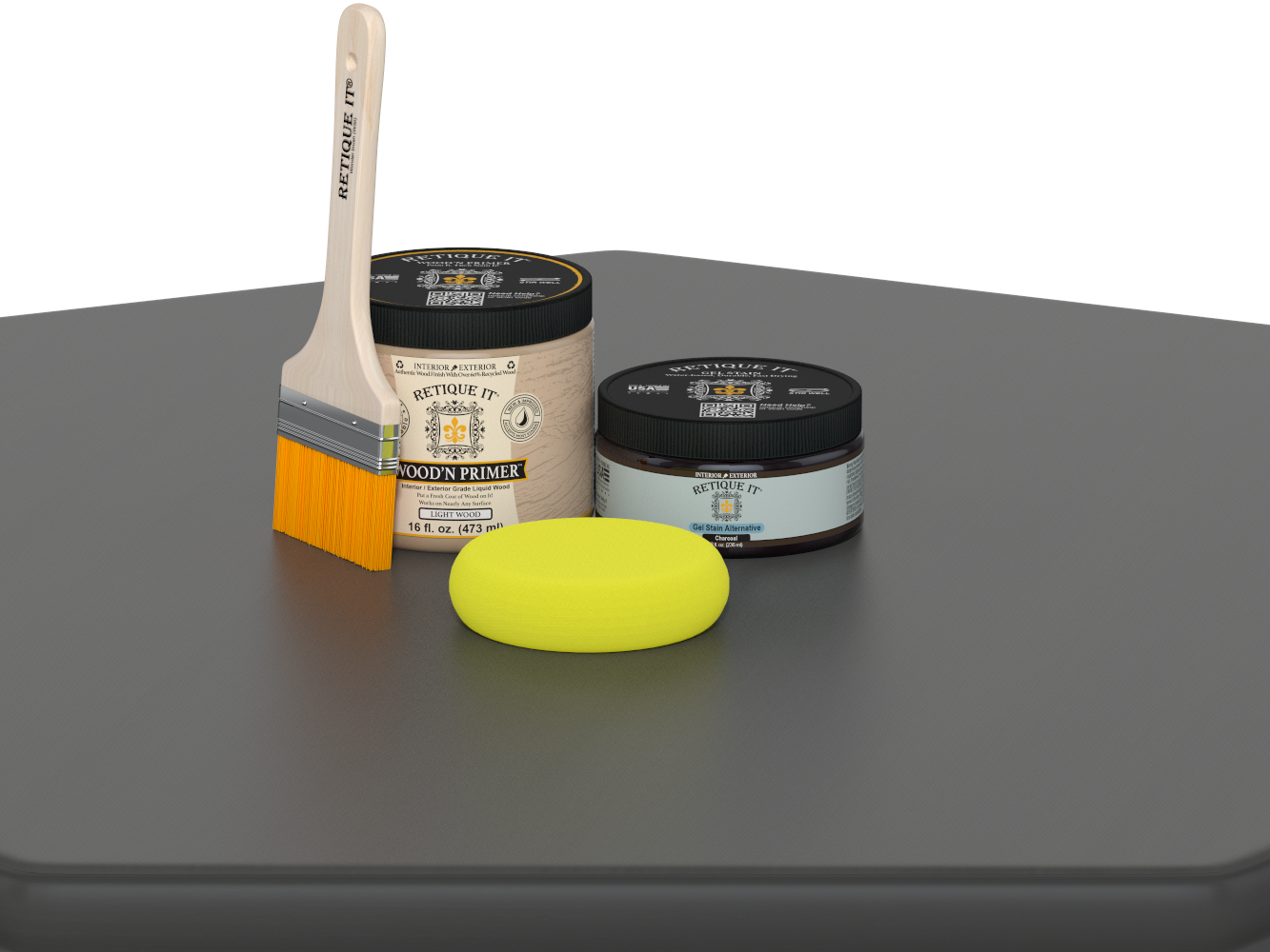 Multi-purpose Smooth Finish Kit (Med) - Charcoal