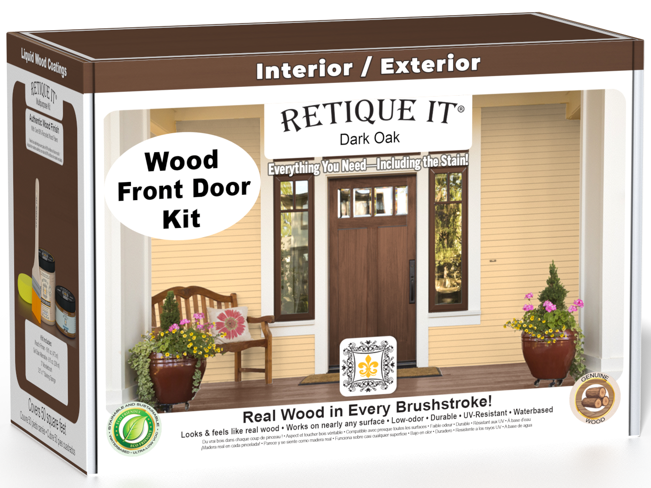 Wood'n Door Smooth Finish Kit - Dark Oak — box hero