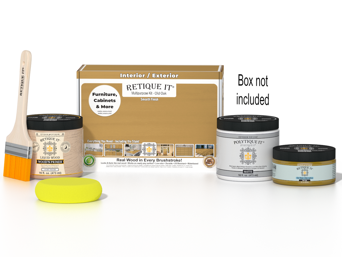 Multi-purpose Smooth Finish Kit (Med) - Old Oak - Exterior Top Coat