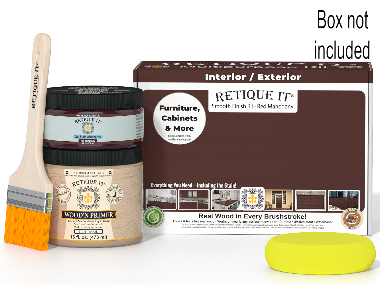 Multi-purpose Smooth Finish Kit (Med) - Red Mahogany