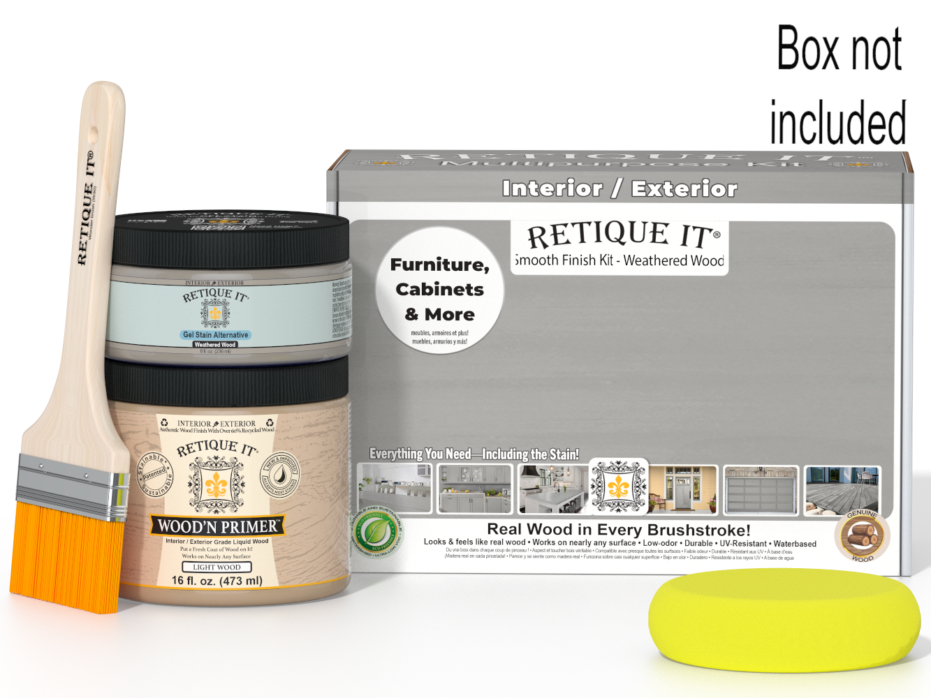 Multi-purpose Smooth Finish Kit (Med) - Weathered Wood