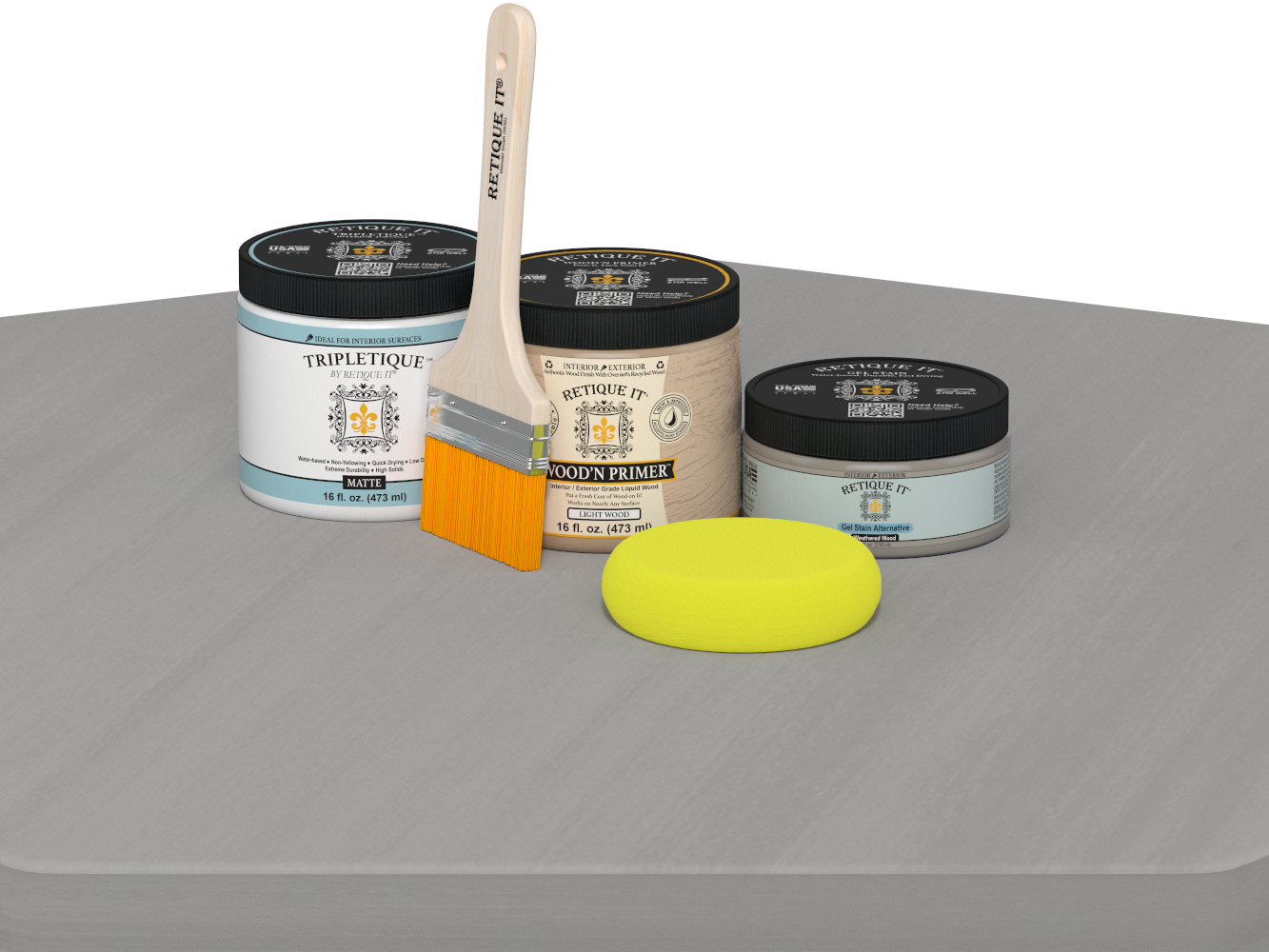 Multi-purpose Smooth Finish Kit (Med) - Weathered Wood - Interior Top Coat