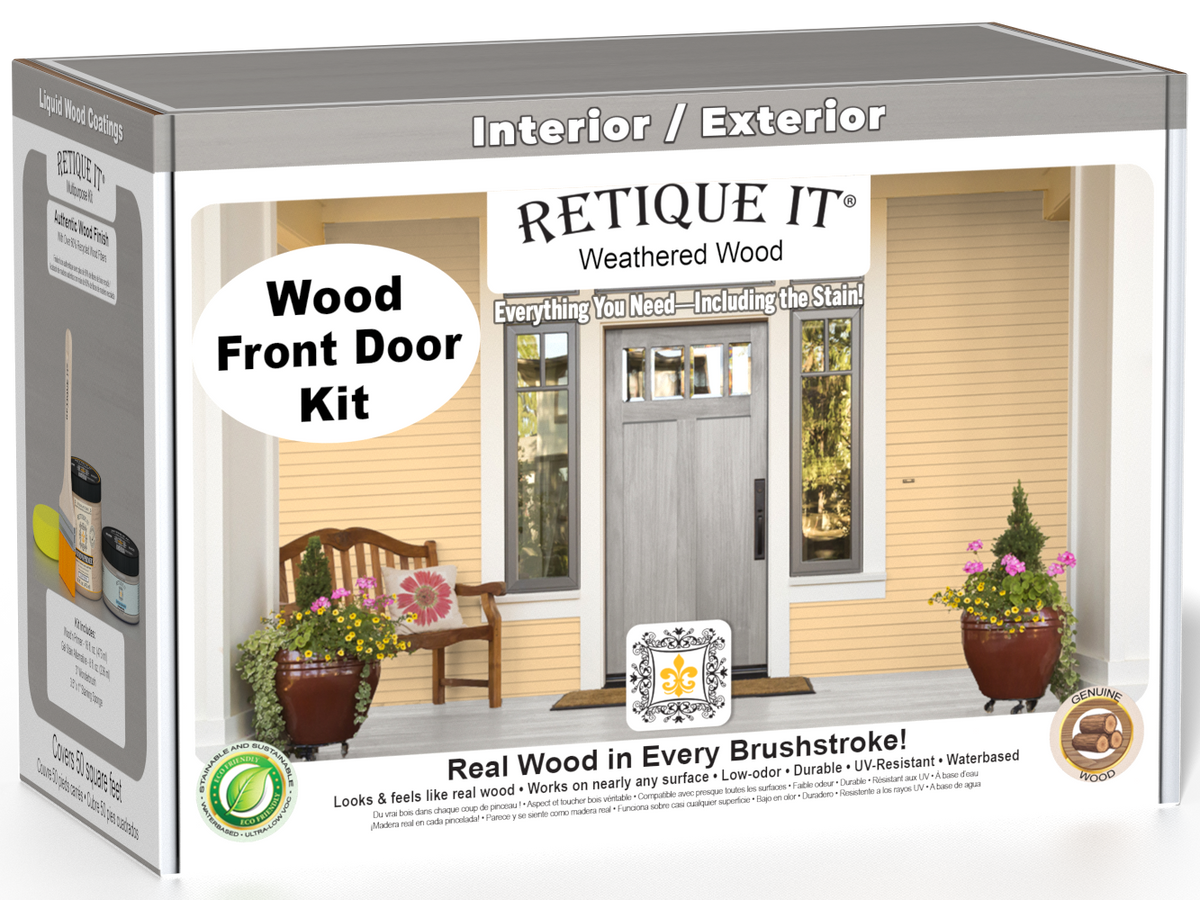 Wood'n Door Smooth Finish Kit - Weathered Wood — box hero