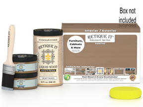 Large Barn Wood Multi-purpose Smooth Finish Kit by Retique It® Wood'n Finish Kits, includes tools and materials for wood finishing.