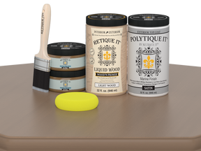 Wood'n Door Smooth Finish Kit (Double Door) - Barn Wood — Satin kit contents