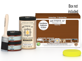 Large Cherry wood finish kit by Retique It® for smooth, multi-purpose wood finishing projects, including stains and sealers.