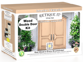 Wood'n Door Smooth Finish Kit (Double Door) - White Oak — box hero