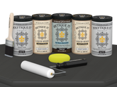 Wood'n Door Smooth Finish Kit (Front & Garage Door) - Charcoal — Matte kit contents