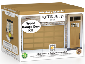 Wood'n Door Smooth Finish Kit (Front & Garage Door) - Old Oak — box hero