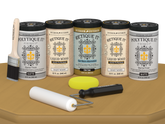 Wood'n Door Smooth Finish Kit (Front & Garage Door) - Old Oak — Matte kit contents