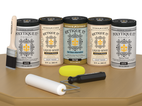 Wood'n Door Smooth Finish Kit (Front & Garage Door) - Old Oak — Satin kit contents