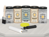 Wood'n Door Smooth Finish Kit (Front & Garage Door) - White Wash — Matte kit contents