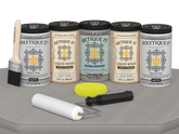 Wood'n Door Smooth Finish Kit (Front & Garage Door) - Weathered Wood — Matte kit contents