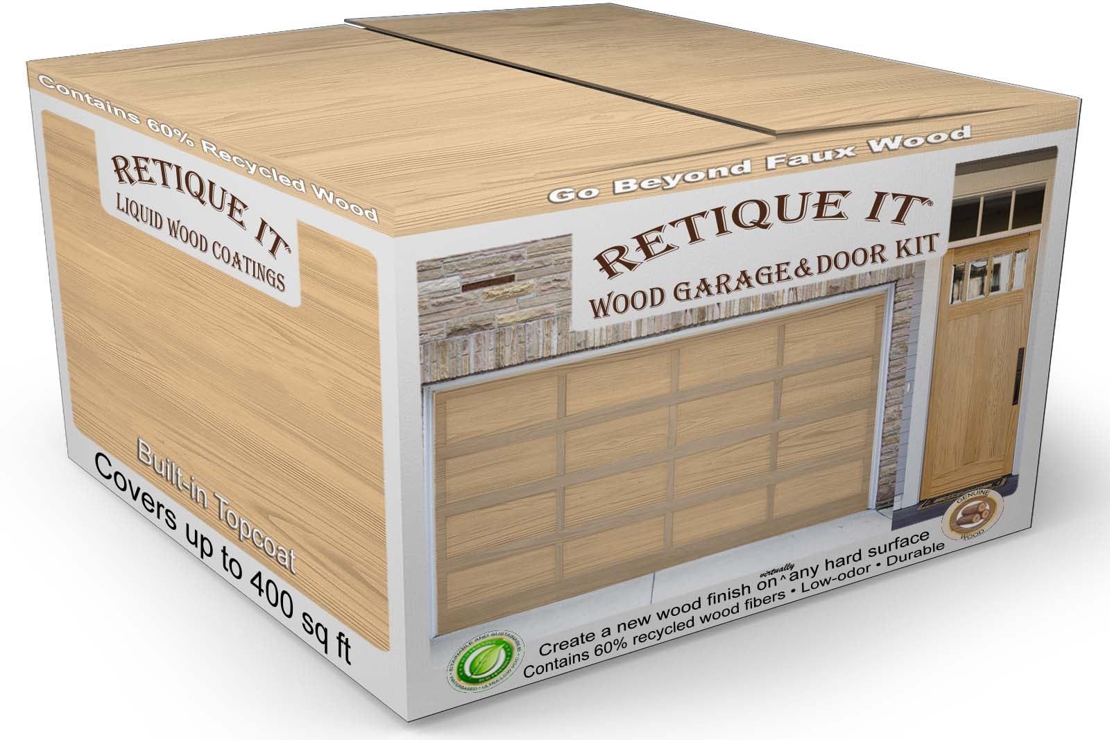 Wood'n Door Kit (Front & Garage Door) - Pickled Oak