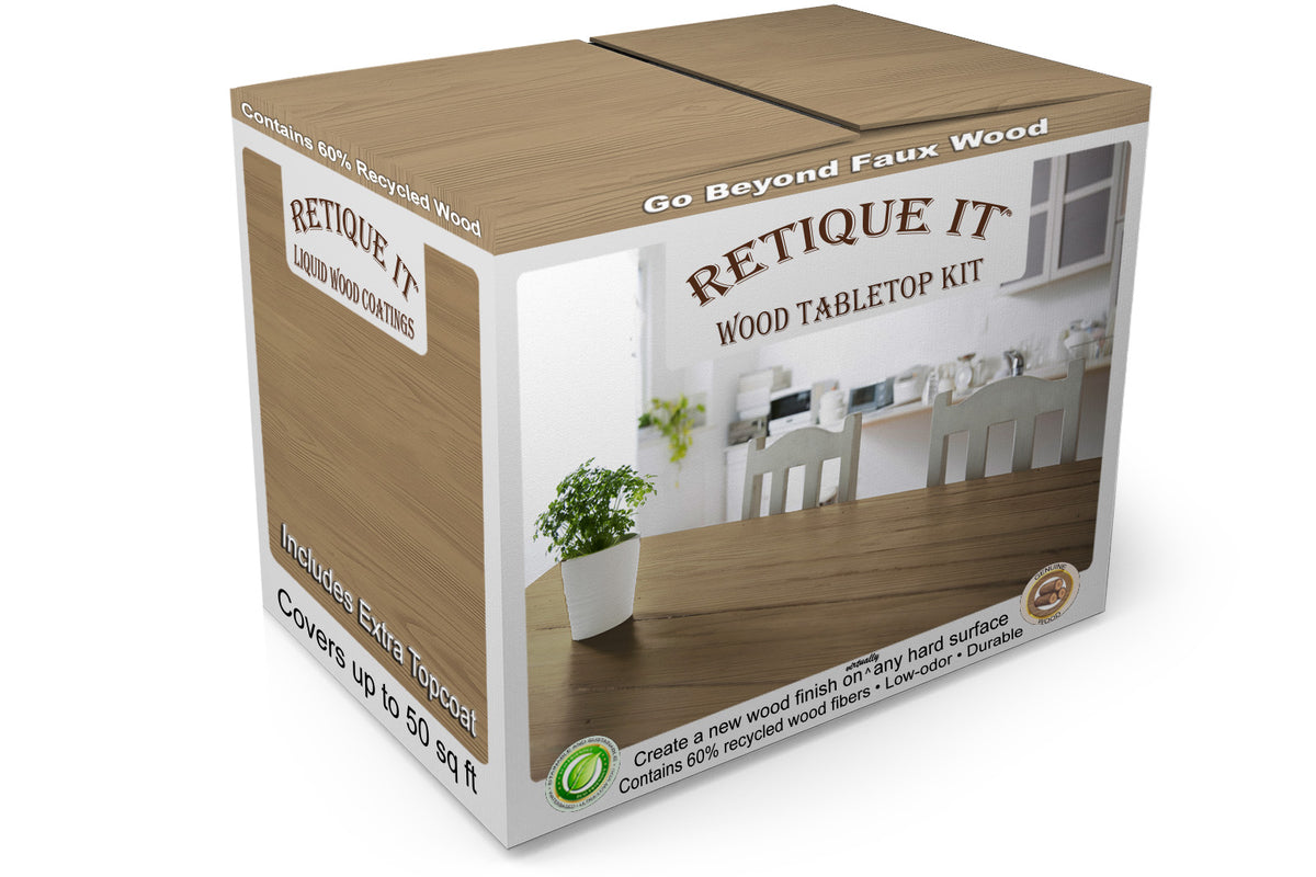 Tabletop Wood'n Finish Kit (Double Size) - Barn Wood