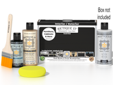 Retique It Multi-purpose Smooth Finish Kit in Classic Black for exterior wood with satin top coat and smooth finish.