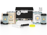 Retique It® wood finish kit with four large black interior top coats, featuring smooth finish for wood surfaces.