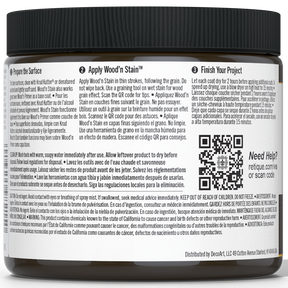 Retique It Liquid Wood Wood'n Stain in Charcoal, 16 oz, showcasing the dark wood stain applied to a surface.