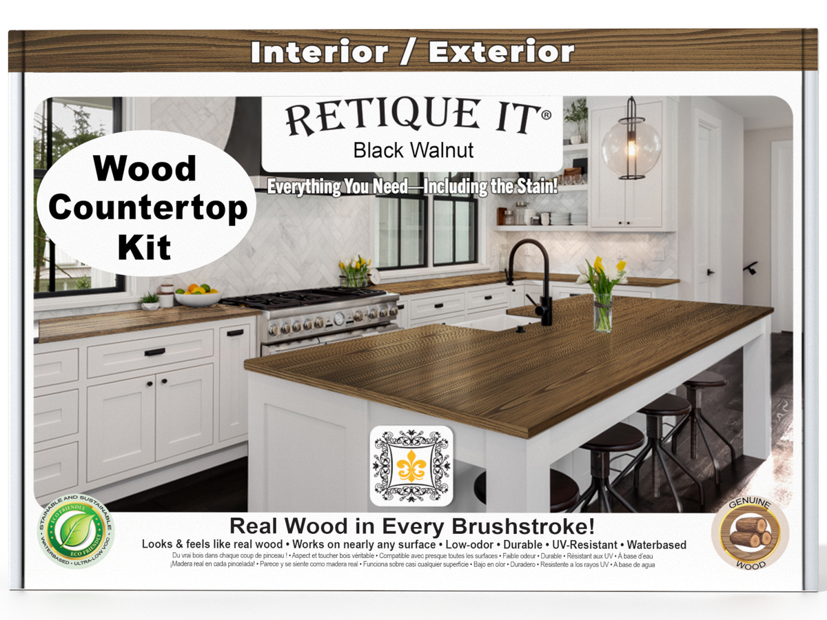 Countertop Kit - Kitchen Island - Black Walnut