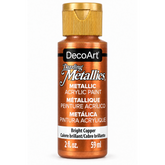 DecoArt Dazzling Metallics Bright Copper acrylic paint, 2 oz bottle