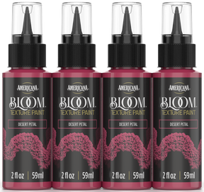 Retique It® Bloom Texture Paint 4-pack in Desert Petal, showing textured paint tubes with vibrant, earthy color finish.