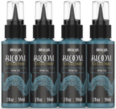 Retique It® Bloom Texture Paint 4-pack in Patina Teal, showcasing textured paint bottles with vibrant teal finish.