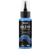 DecoArt Bloom Texture Paint in Ultramarine Lift with textured paint swatch and brush on neutral background