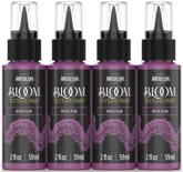 Retique It® Bloom Texture Paint 4-pack in Mystic Plum, featuring textured paint bottles with vibrant purple shades.