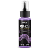 DecoArt Bloom Texture Paint in Lavender Ash color, showing a close-up of the textured lavender-gray paint on a surface.