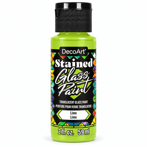 DecoArt Stained Glass Paint in Lime, 2 oz bottleեական