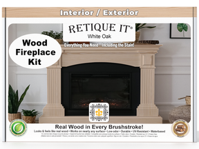 Fireplace Wood'n Finish Kit (Full Fireplace) - White Oak
