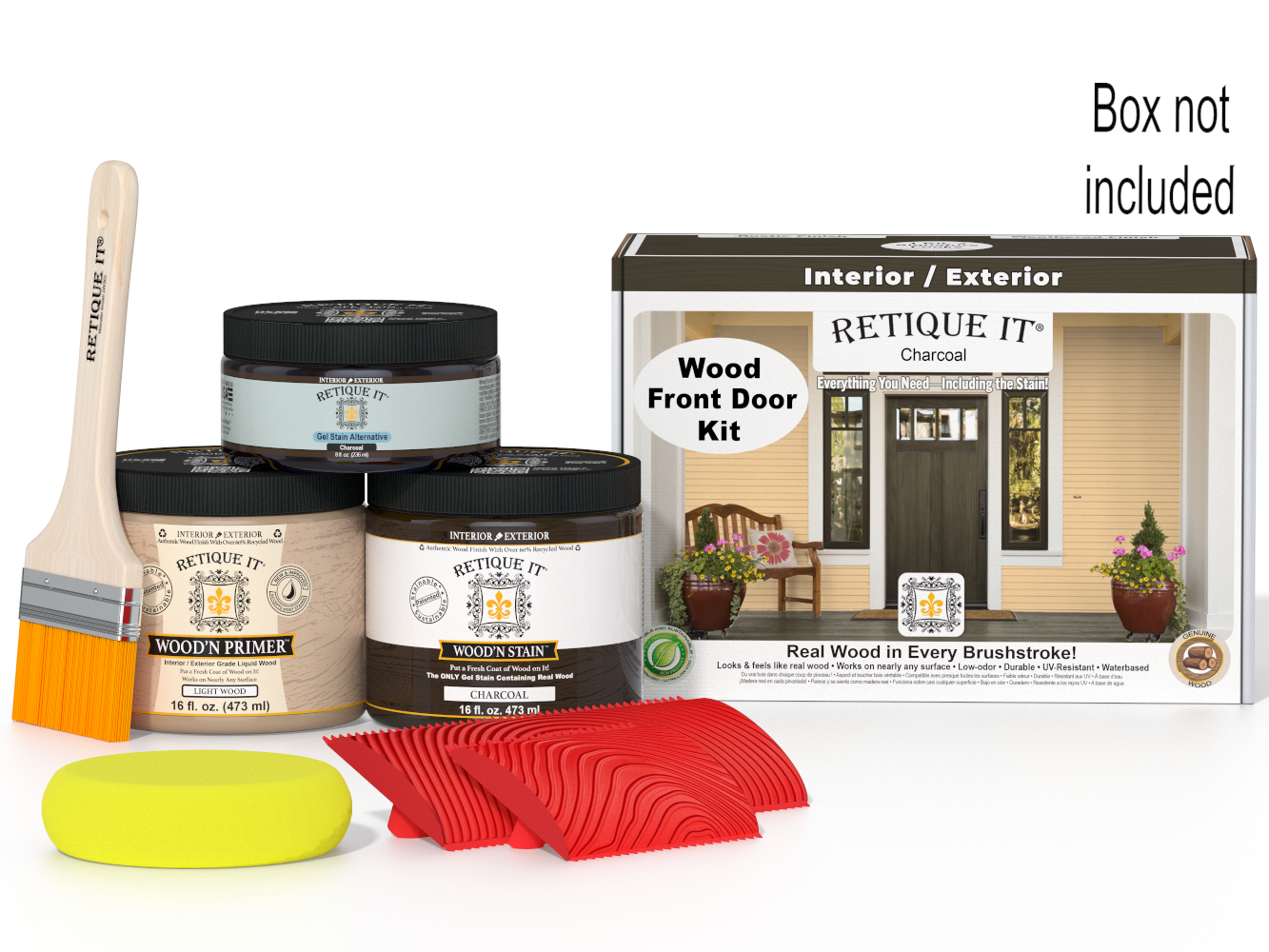 Wood'n Finish Front Door Kit - Charcoal