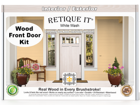 Wood'n Finish Front Door Kit - White Wash