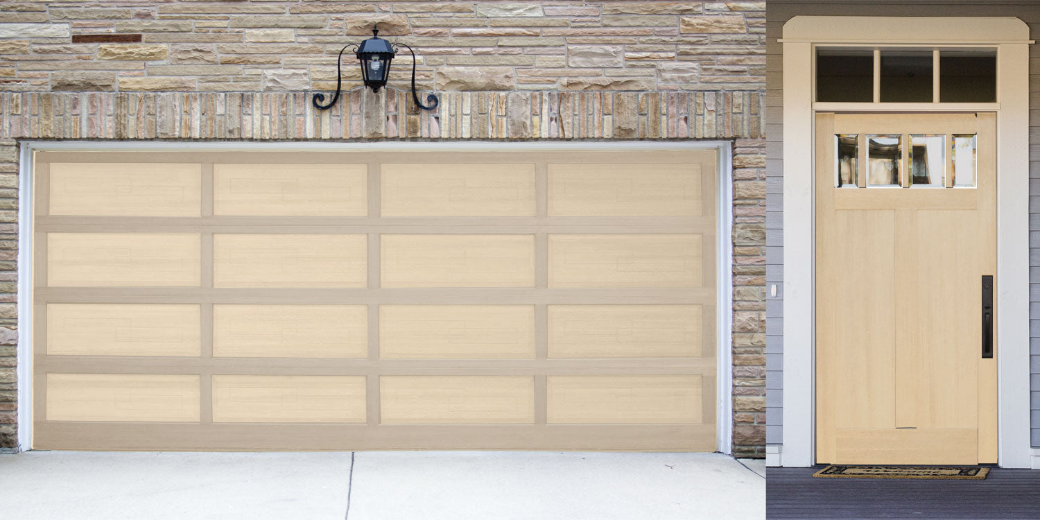 Wood'n Door Smooth Finish Kit (Front & Garage Door) - White Oak