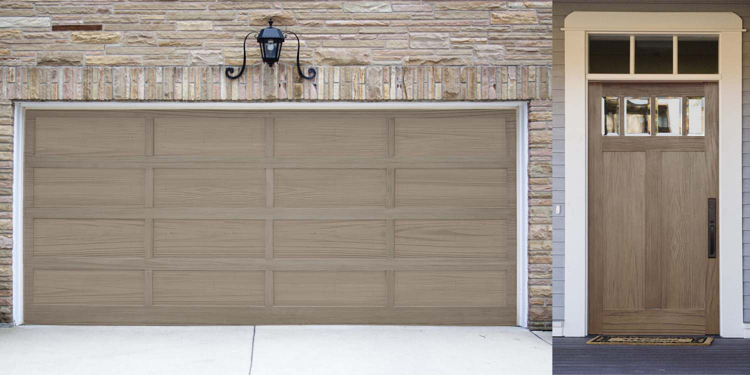 Wood'n Door Kit (Front & Garage Door) - Weathered Wood