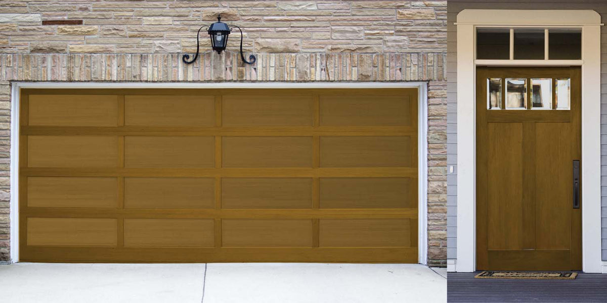 Wood'n Door Smooth Finish Kit (Front & Garage Door) - Walnut